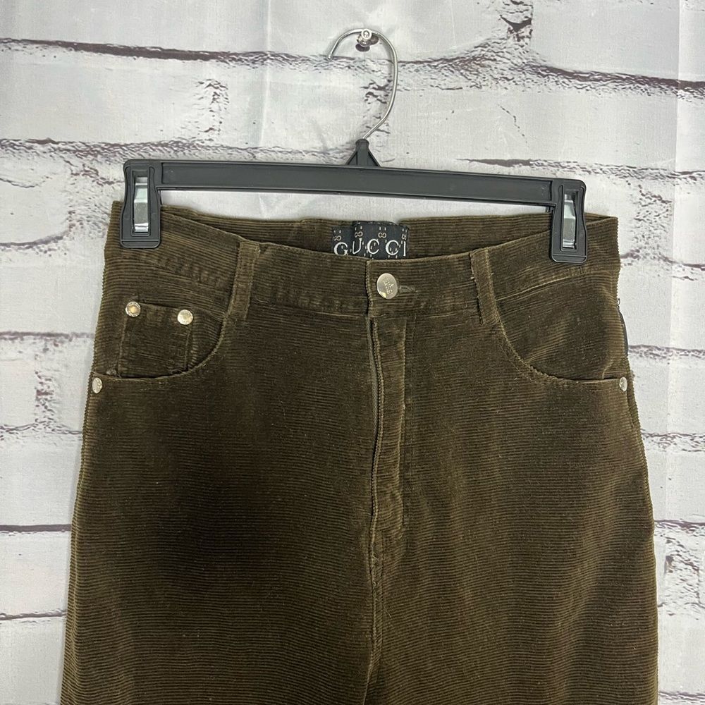 Gucci Olive Straight Leg Pants - Picture 4 of 16
